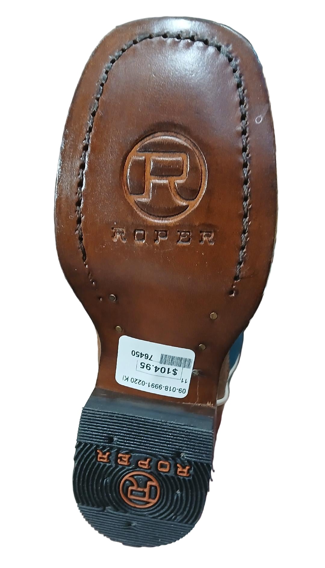 ROPER LITTLE BOY'S LEATHER BRONC RIDER LEATHER BOOTS