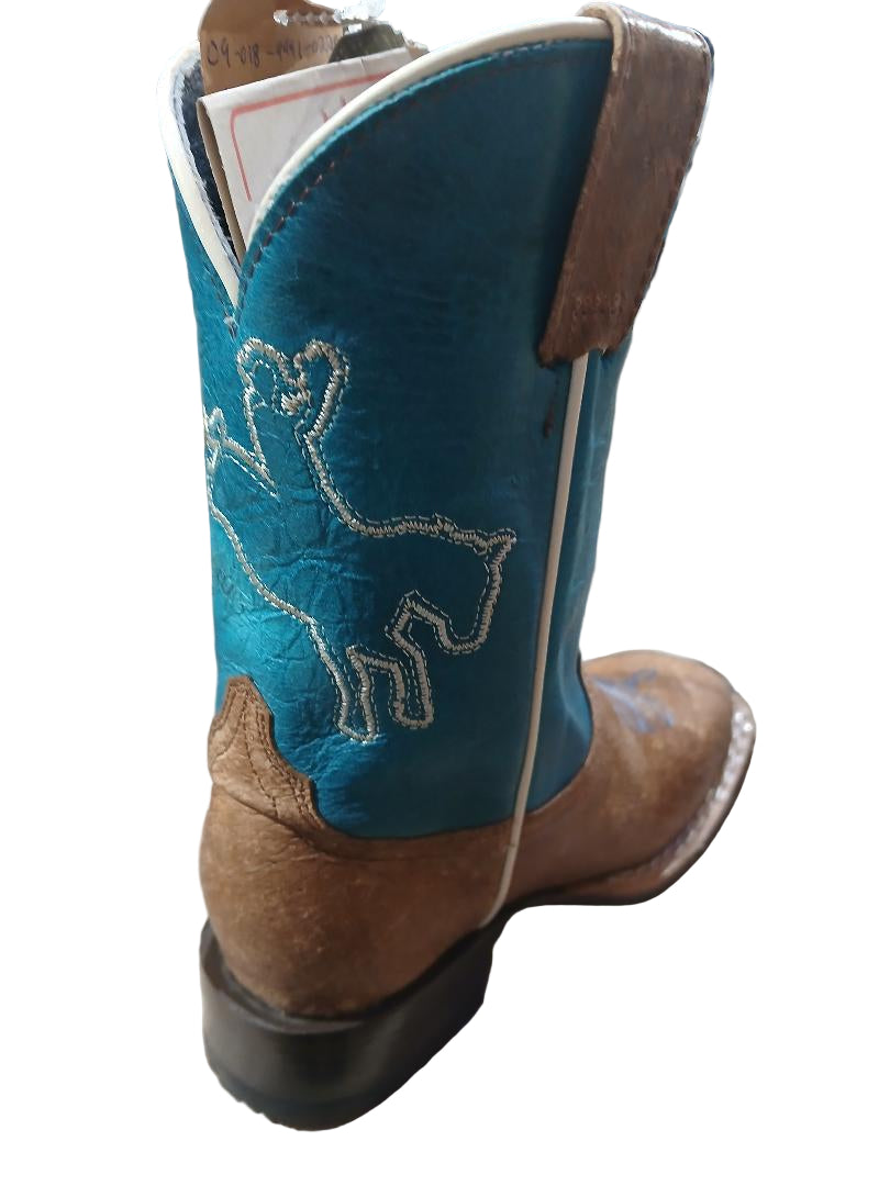 ROPER LITTLE BOY'S LEATHER BRONC RIDER LEATHER BOOTS
