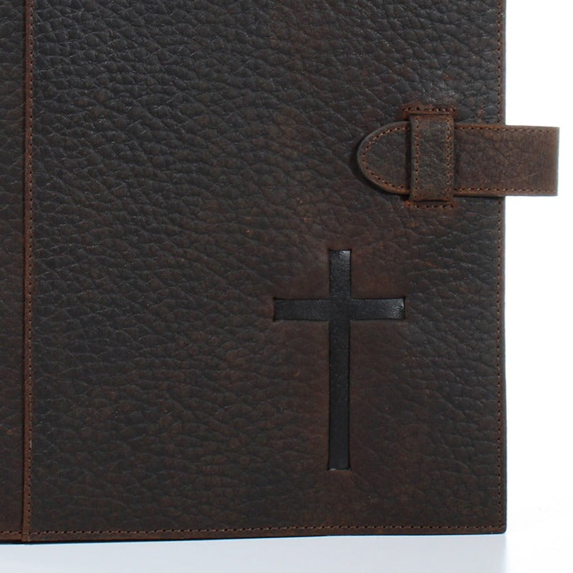 NOCONA BIBLE COVER CROSS BROWN
