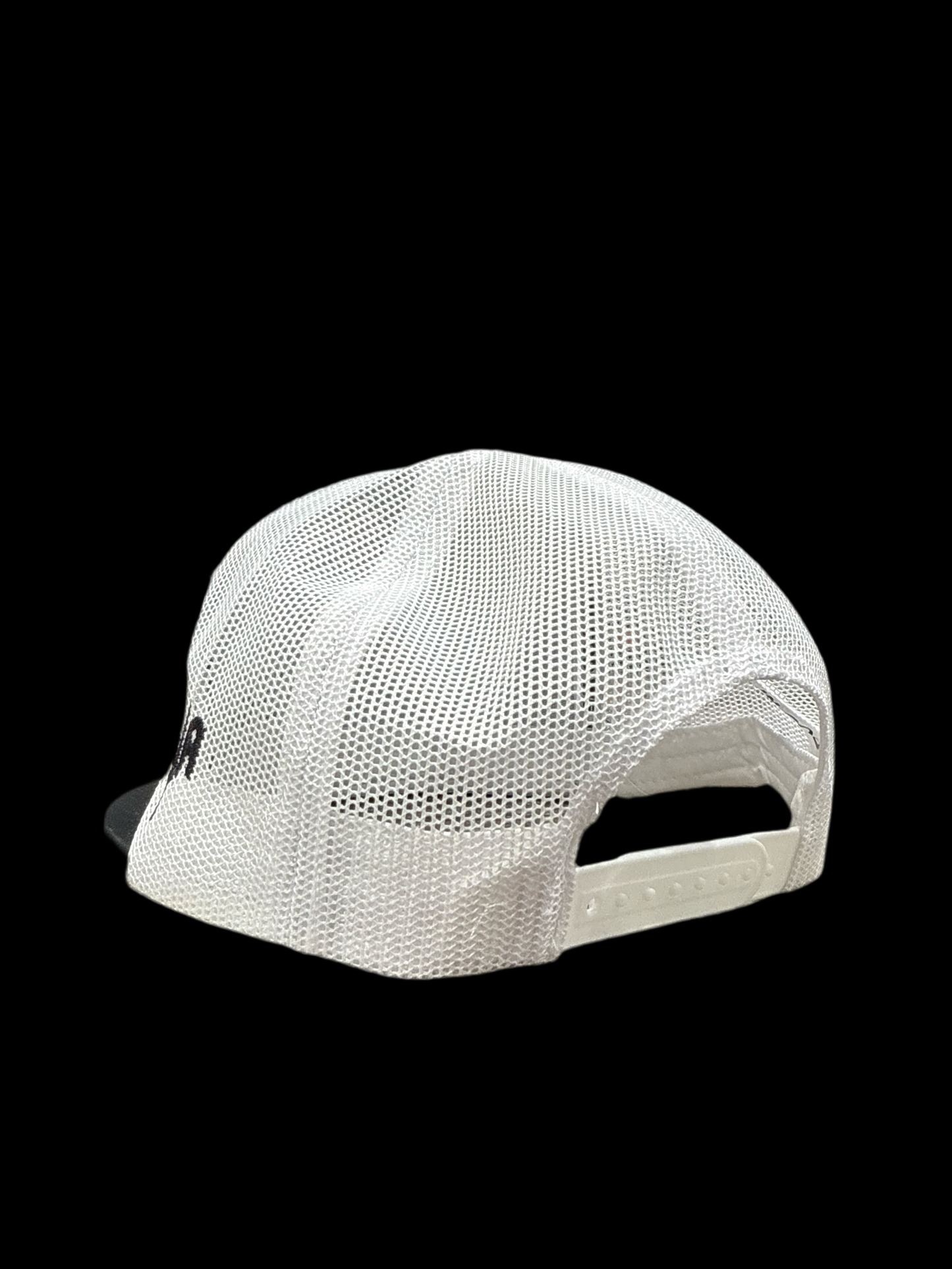 "JESUS & JOHN WAYNE" PATCH CAP in BLACK w/WHITE MESH SNAPBACK