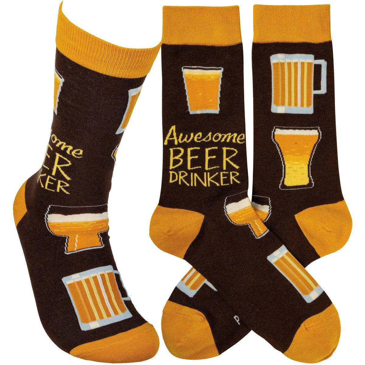 "AWESOME BEER DRINKER" SOCKS