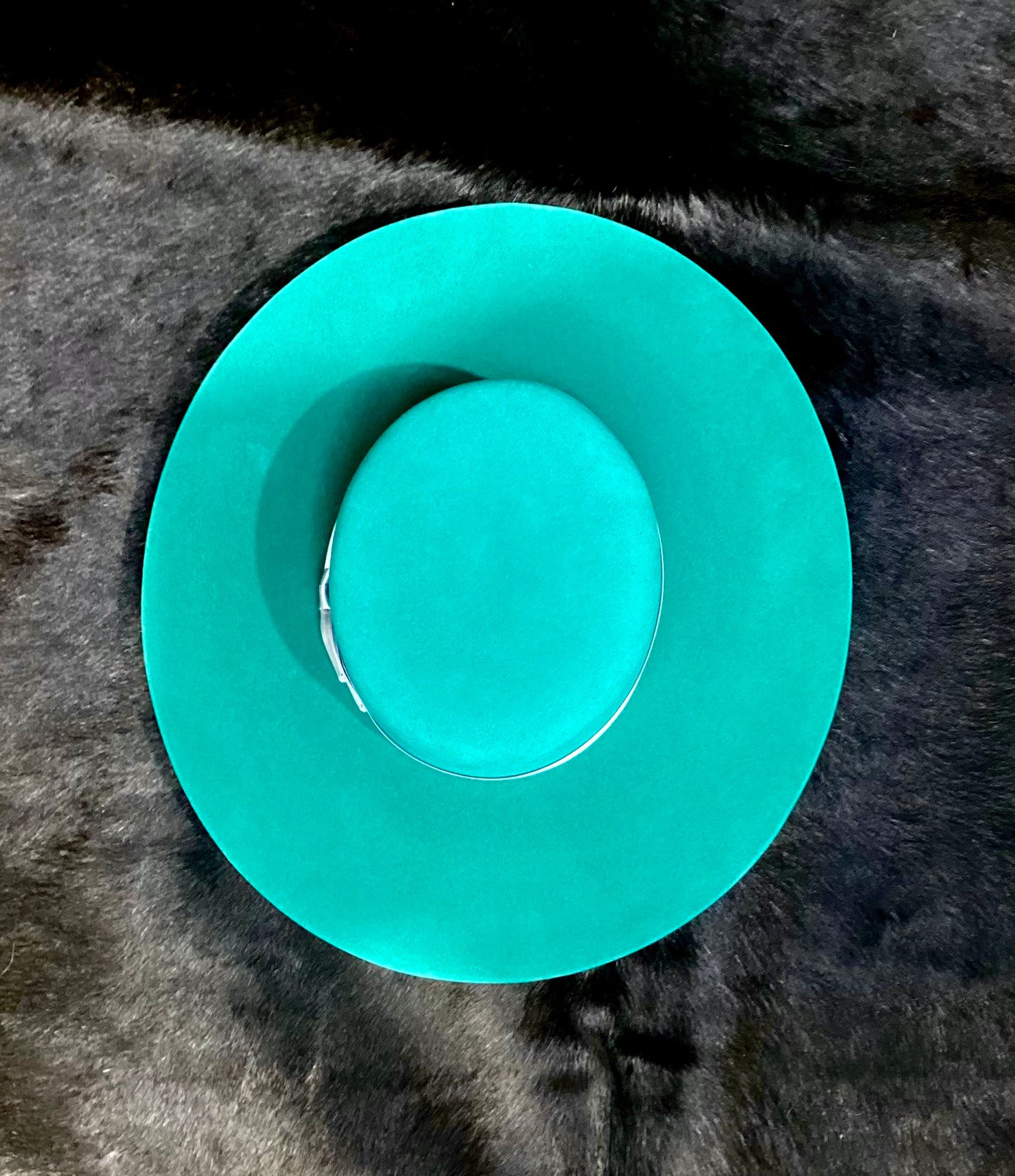 ATWOOD OPEN CROWN 5X FELT HAT - TURQUOISE