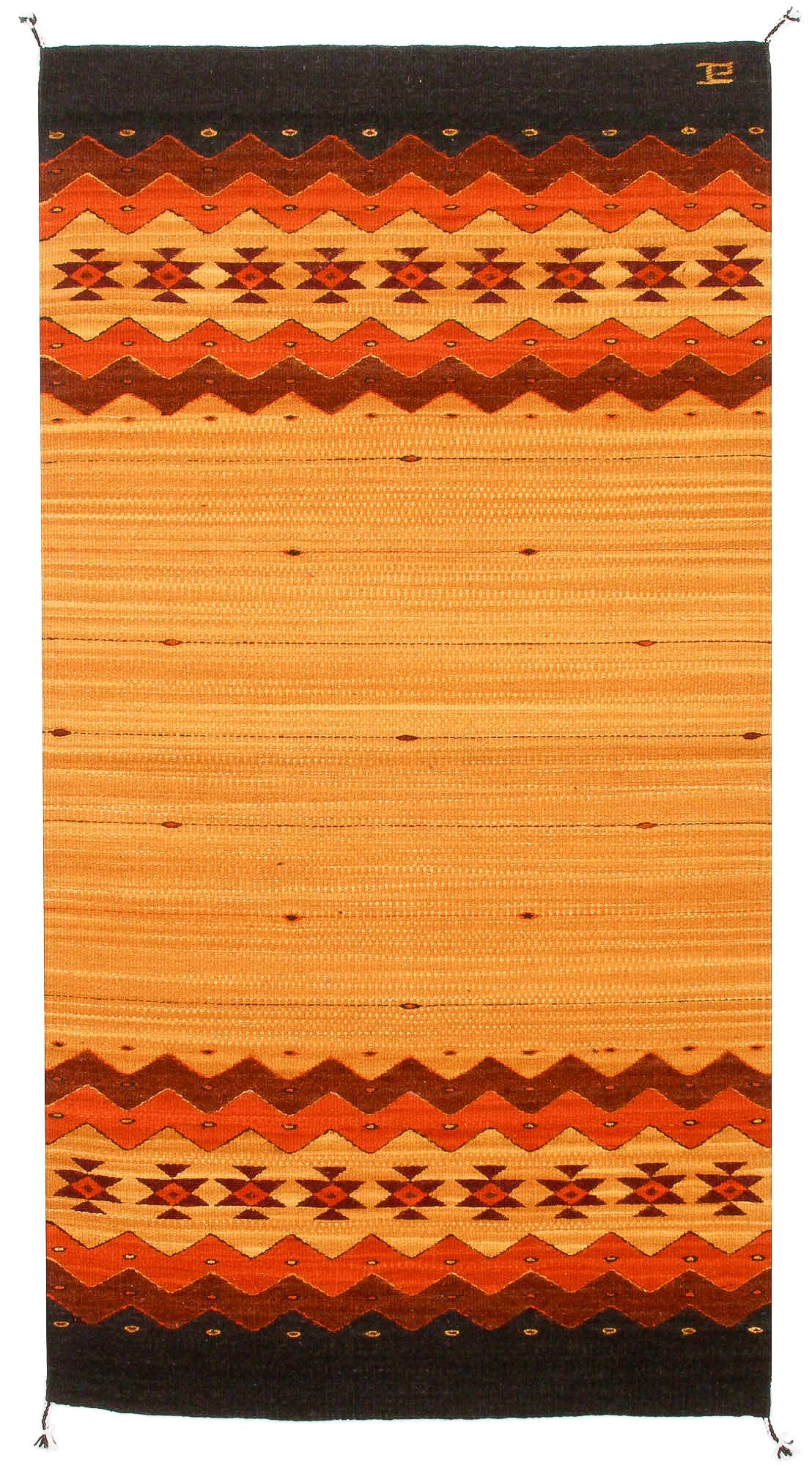 ZAPOTEC SUNSET 2' X 3' WOVEN WOOL AREA RUG