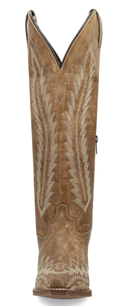 LAREDO ROXELLE WIDE CALF 17" BOOT in HONEY TAN