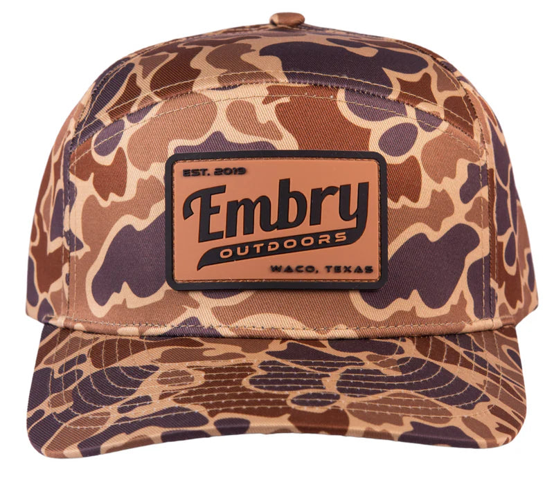 EMBRY DUCK CAMO 6 PANEL RETRO TRUCKER CAP