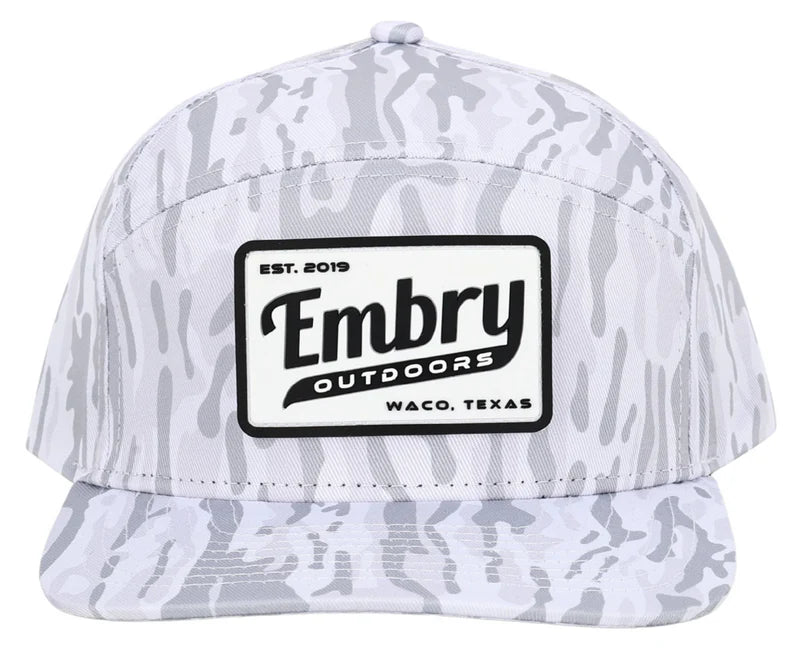 EMBRY WHITE RANCH CAMO 6 PANEL CAP