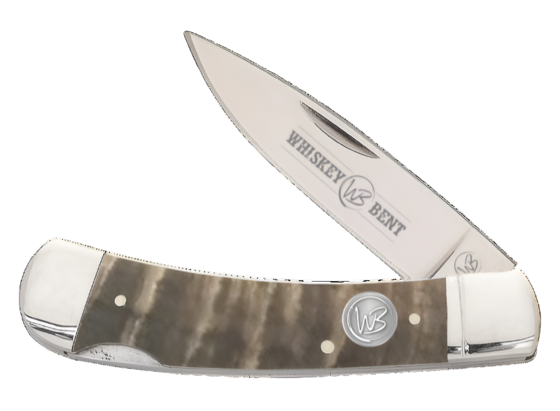 WHISKEY BENT RAM HORN LOCKBLADE KNIFE