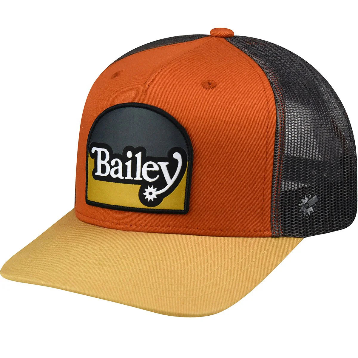 BAILEY WESTERN PAINE TRUCKER CAP in BOMBAY BROWN