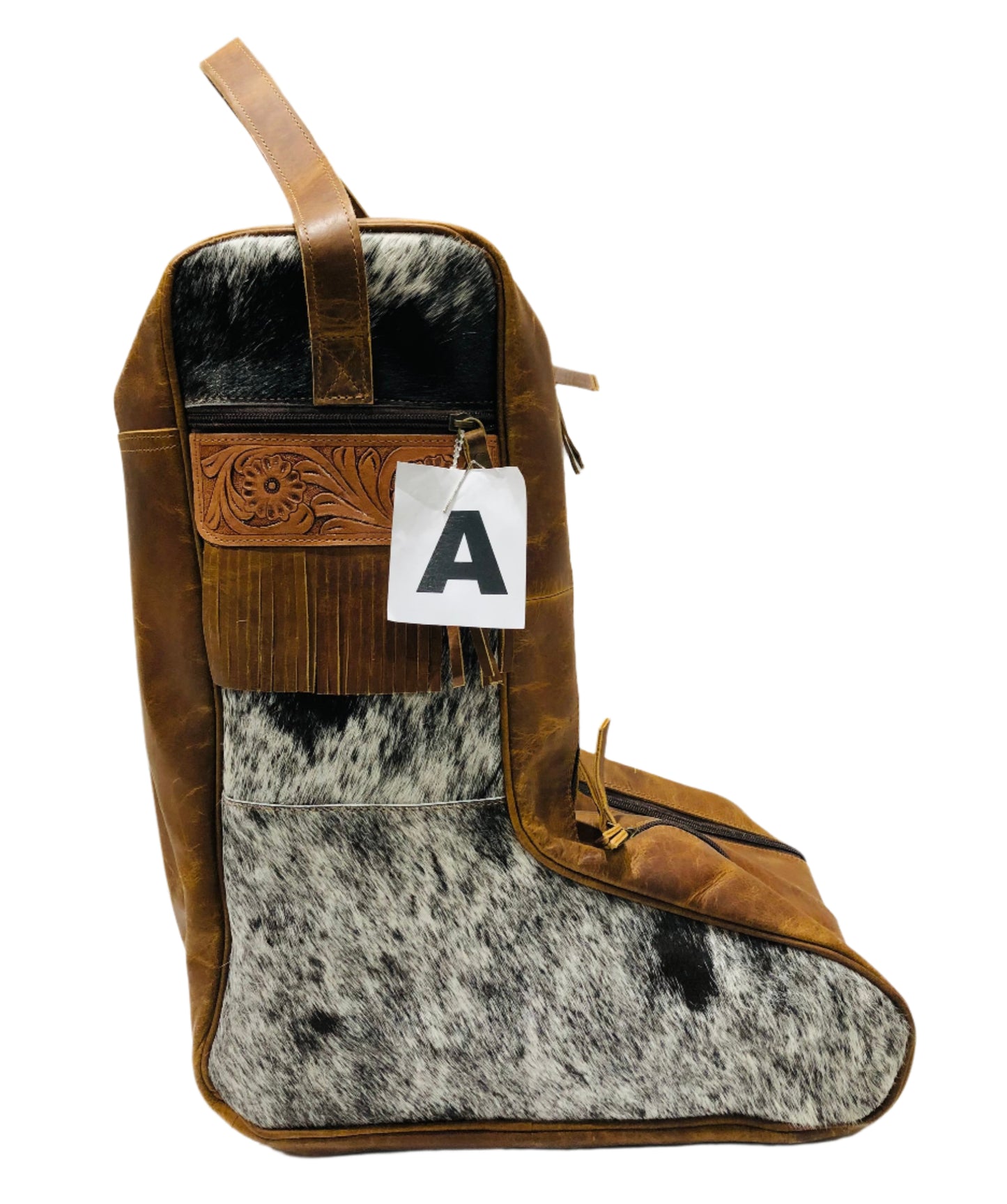 COWHIDE BOOT BAG