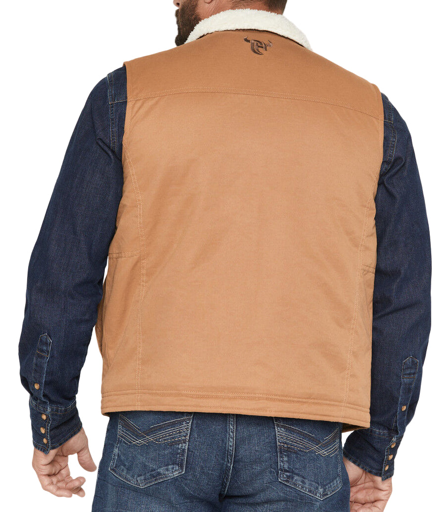 COWBOY HARDWARE "SKULL BANNER" CONCEALED CARRY BUCKSKIN VEST
