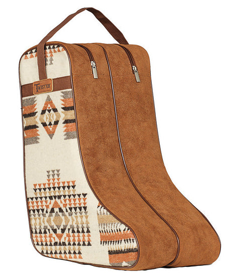 TWISTER SOUTHWESTERN BOOTBAG in CAMEL