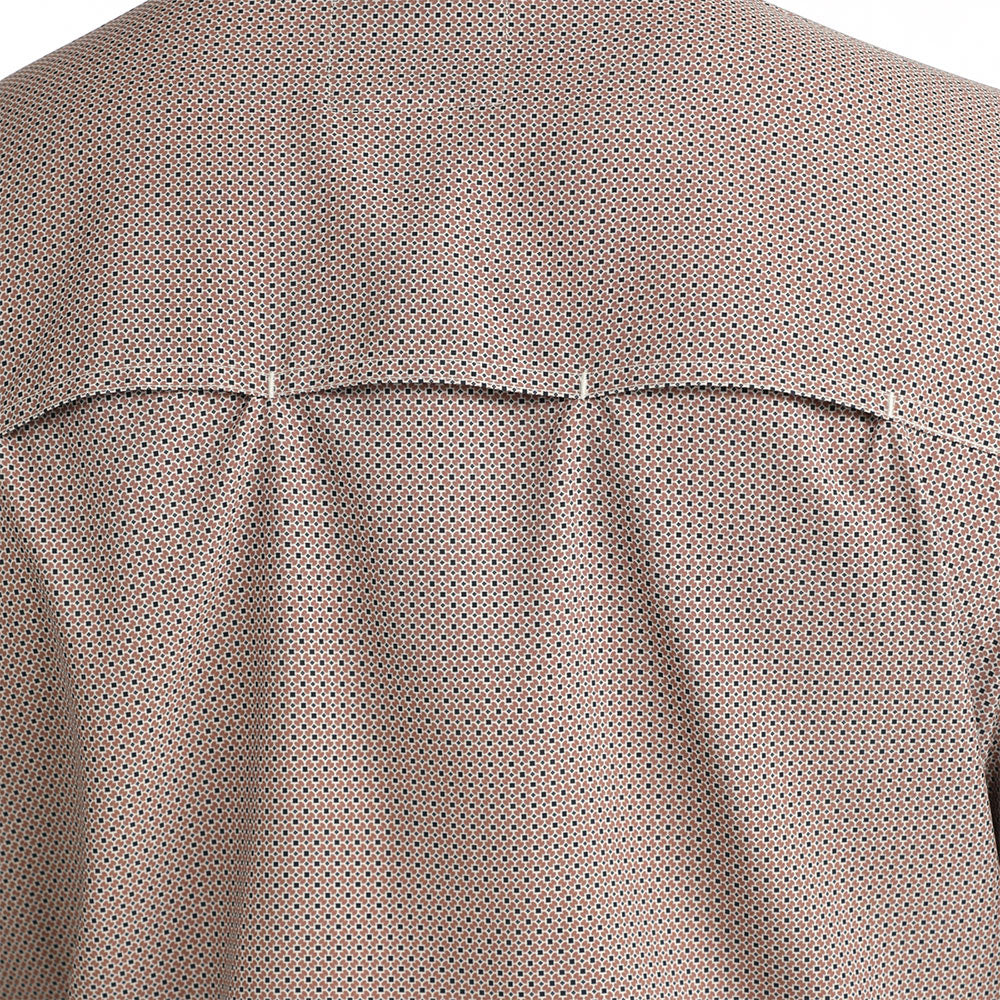 CINCH MEN'S ARENAFLEX WESTERN SHORT SLEEVE CAMP SHIRT- BROWN