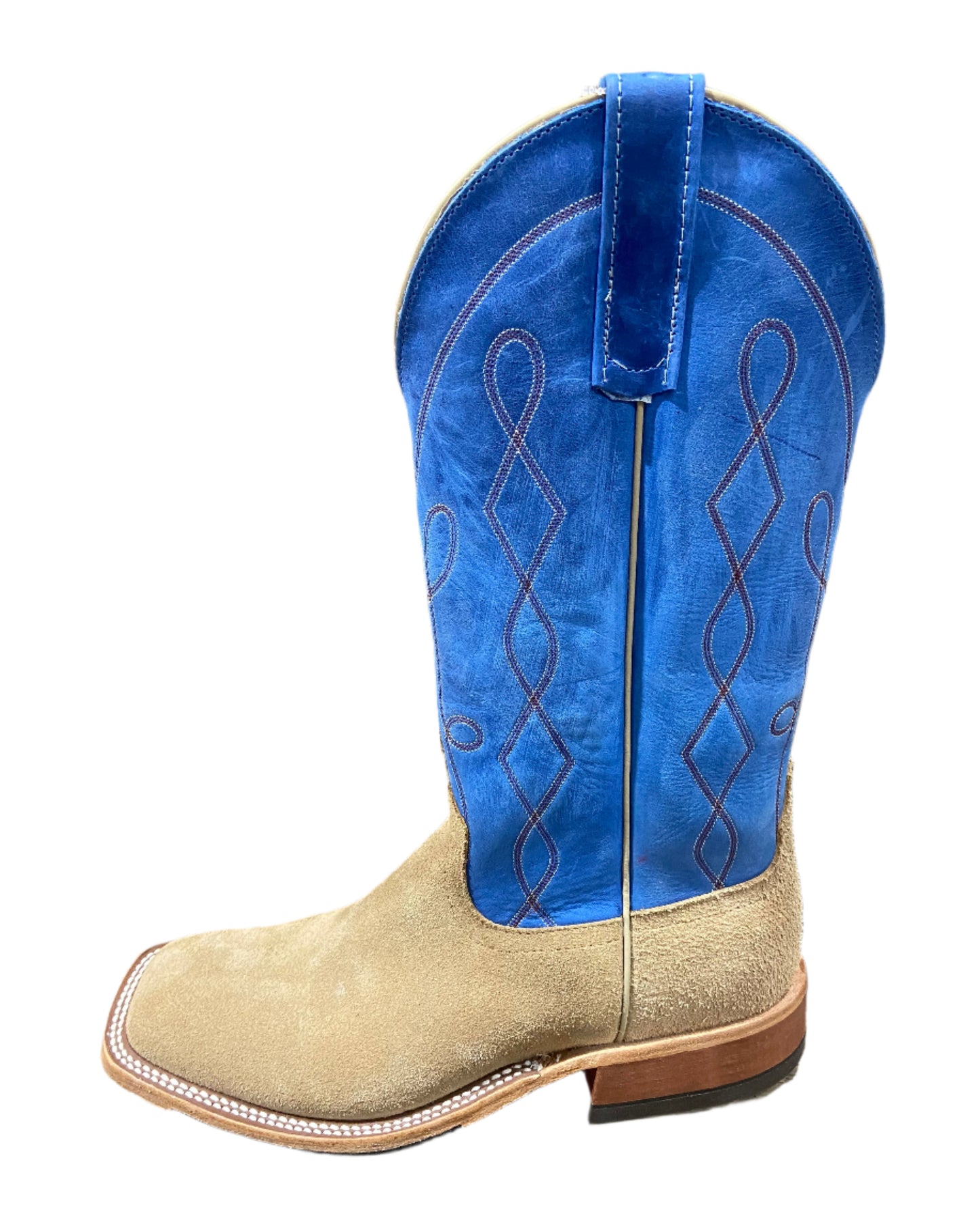 ANDERSON BEAN TAN CRAZY HORSE ROUGHOUT MENS BOOTS