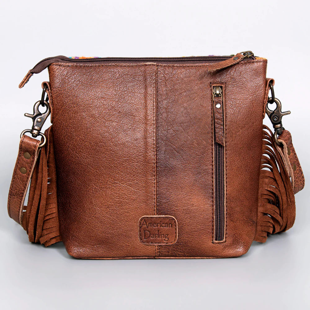 AMERICAN DARLING CONCEALED CARRY AZTEC PURSE WITH FRINGE