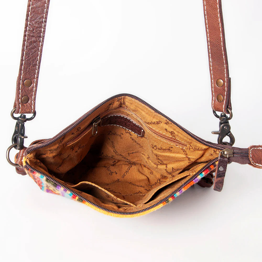 AMERICAN DARLING CONCEALED CARRY AZTEC PURSE WITH FRINGE