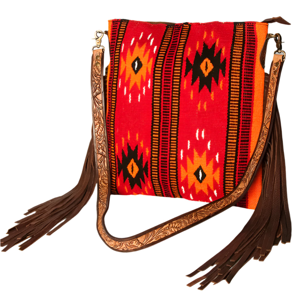 AMERICAN DARLING CONCEALED CARRY AZTEC FRINGE PURSE