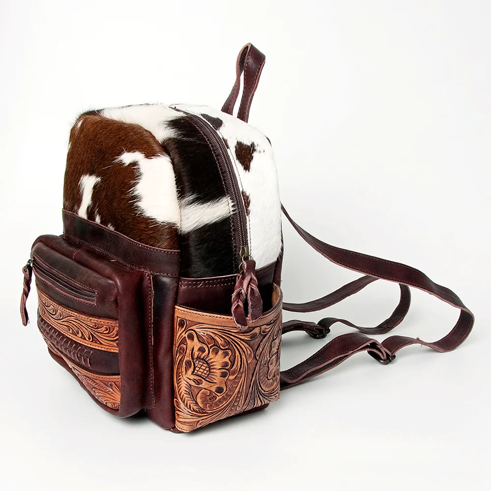 American Darling Backpack cowhide with Leather Tool