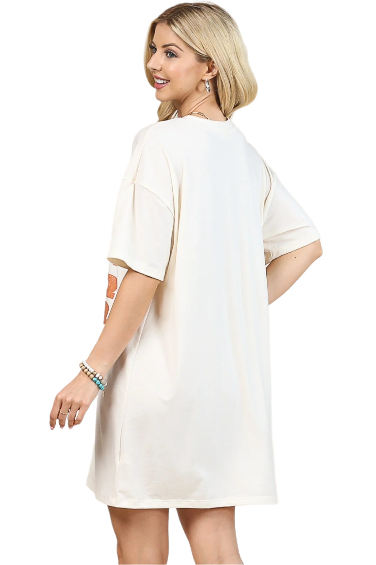LADIES GIDDY UP GRAPHIC T-SHIRT DRESS