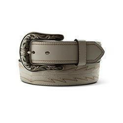 ARIAT CASANOVA WESTERN BOOT STITCH LADIES BELT - WHITE