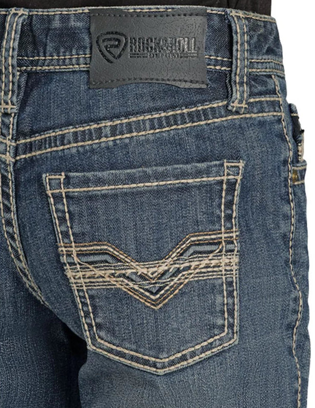ROCK & ROLL DENIM BOY'S RAISED DENIM REVOLVER JEANS