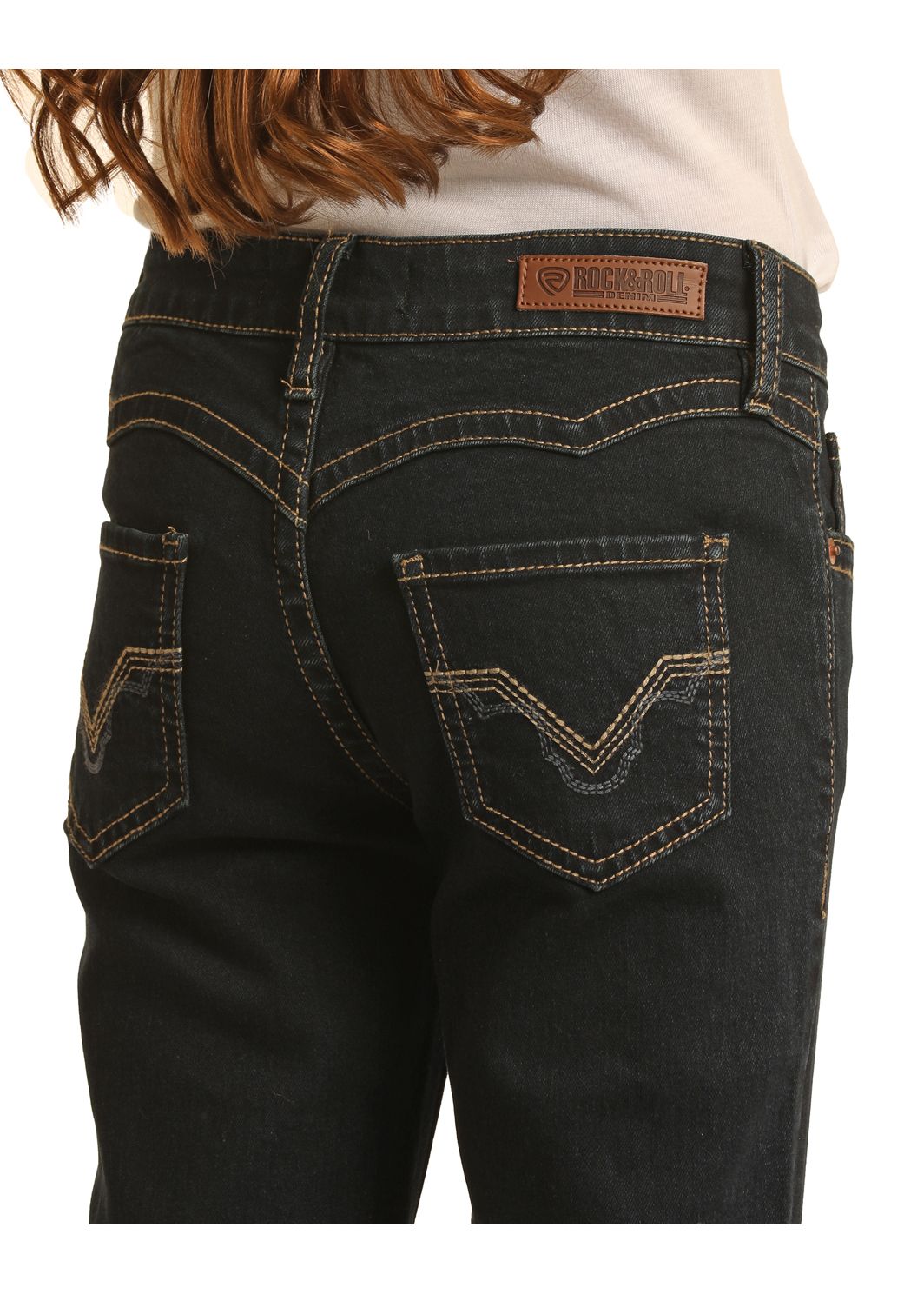 ROCK & ROLL GIRLS MID RISE EXTRA STRETCH TROUSER JEANS