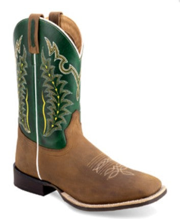 MEN'S OLD WEST 9" GREEN TOP BOOT