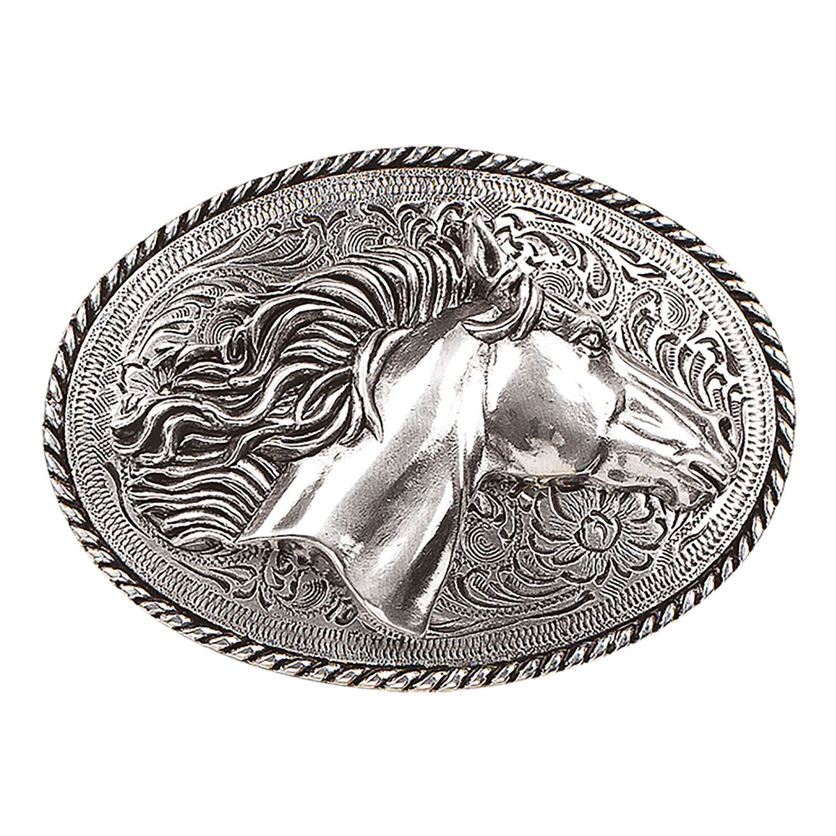 BLAZIN ROXX OVAL HORSEHEAD BUCKLE