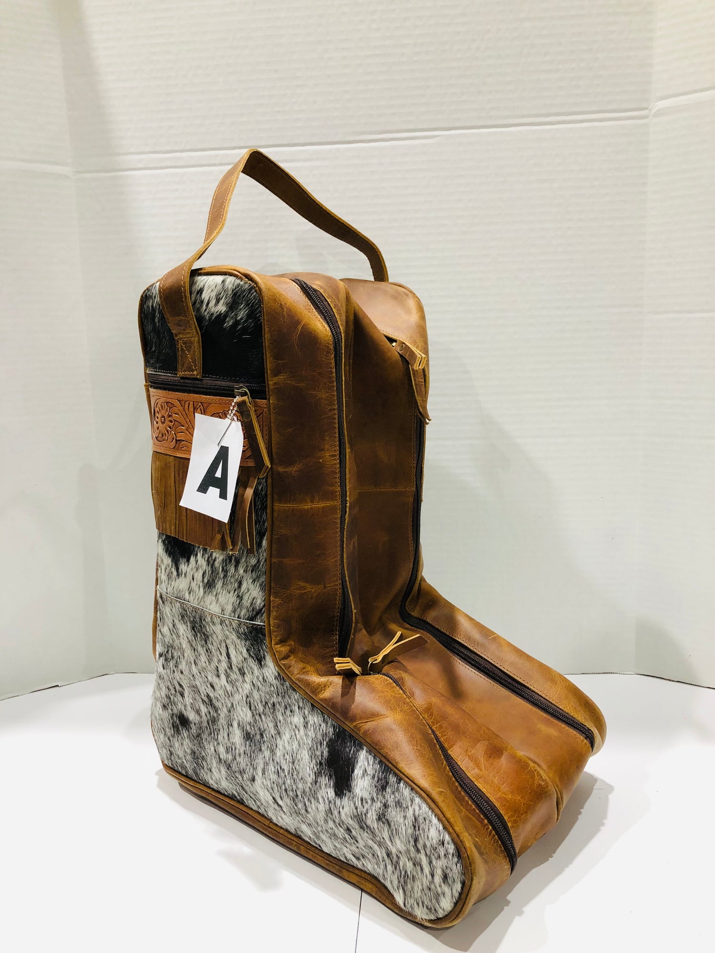 COWHIDE BOOT BAG