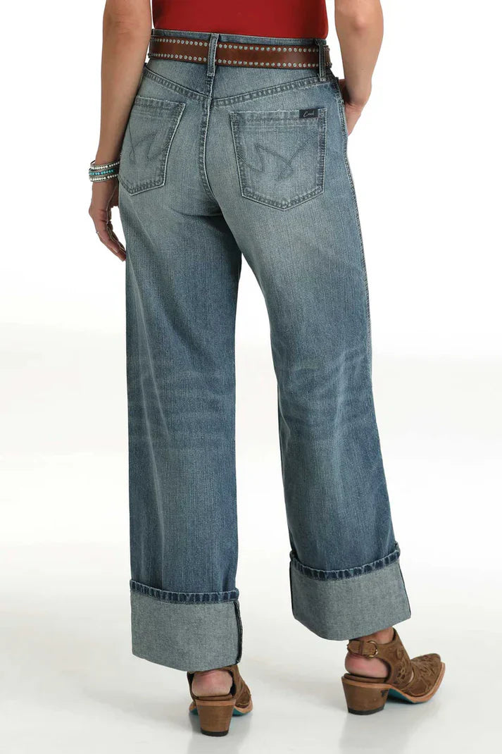 CRUEL GIRL WOMEN'S CASEY JEANS - MEDIUM STONEWASH