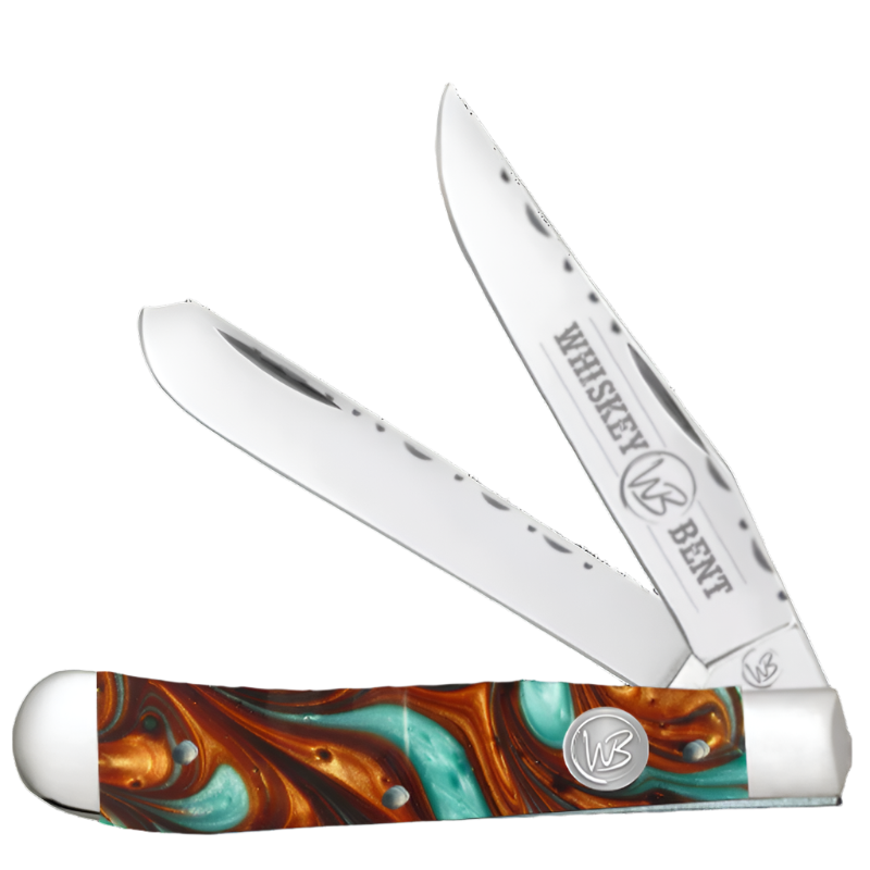 WHISKEY BENT COPPER CANYON TRAPPER KNIFE