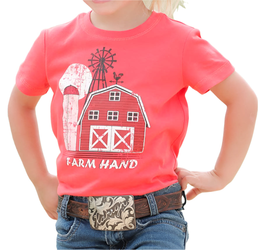 CRUEL GIRLS TODDLER FARM HAND SHORT SLEEVE TEE