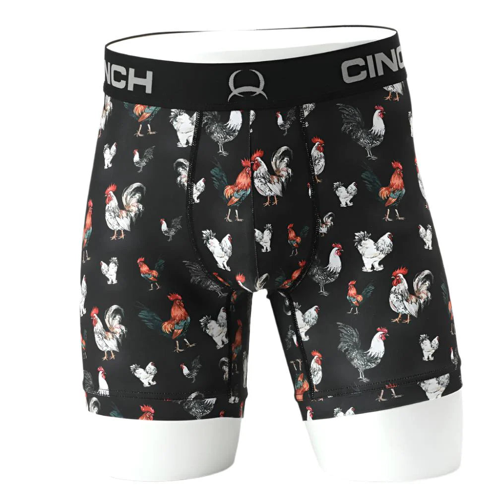 CINCH MEN'S 6" BOXER BRIEF ROOSTER