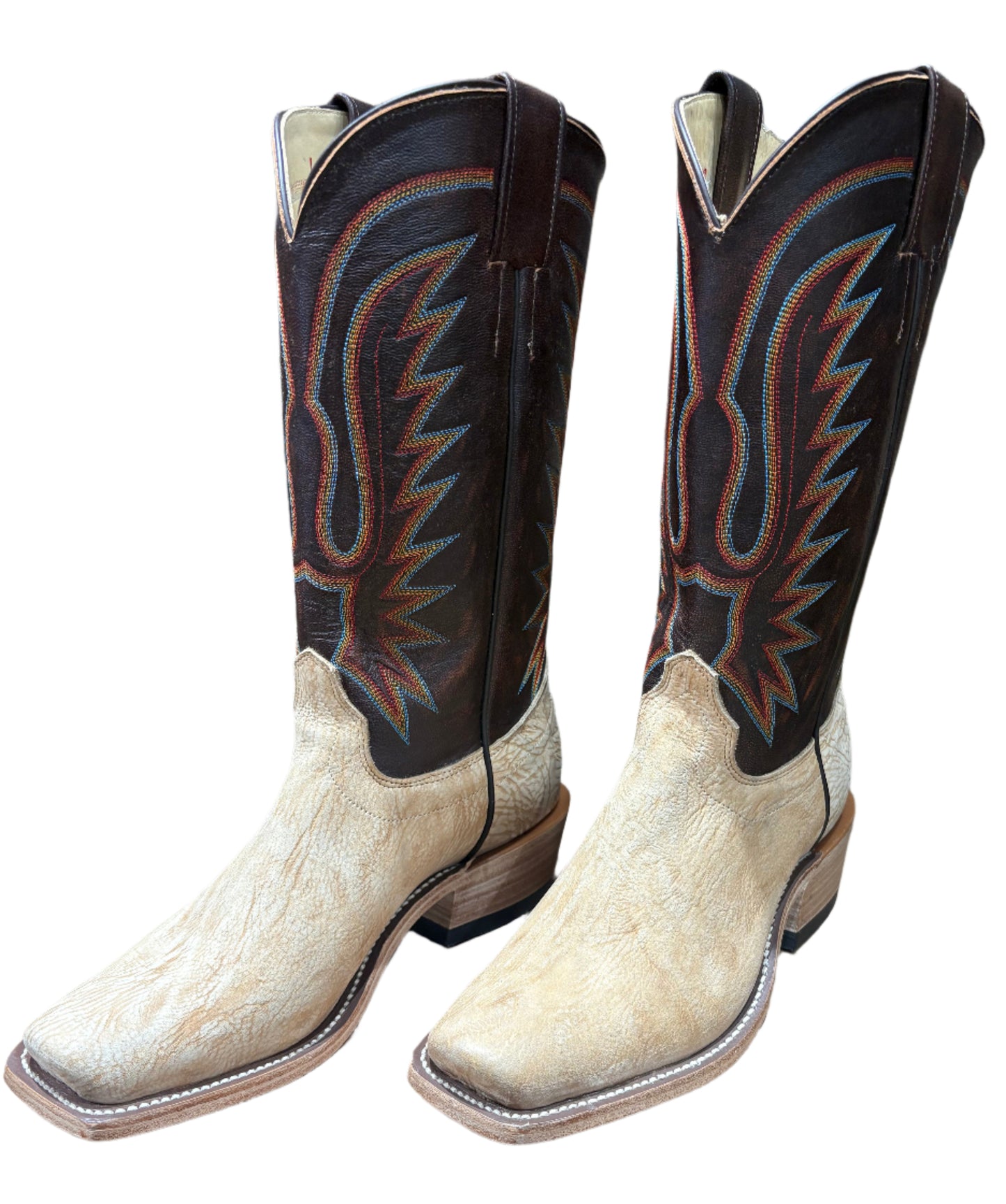 MENS OLATHE TAN WASHED SHOULDER BOOTS