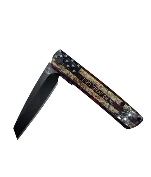 WHISKEY BENT DON'T TREAD ON ME SWIFT ASSIST KNIFE