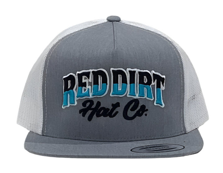 RED DIRT HAT CO DIRECT STITCH in HEATHER GREY / WHITE