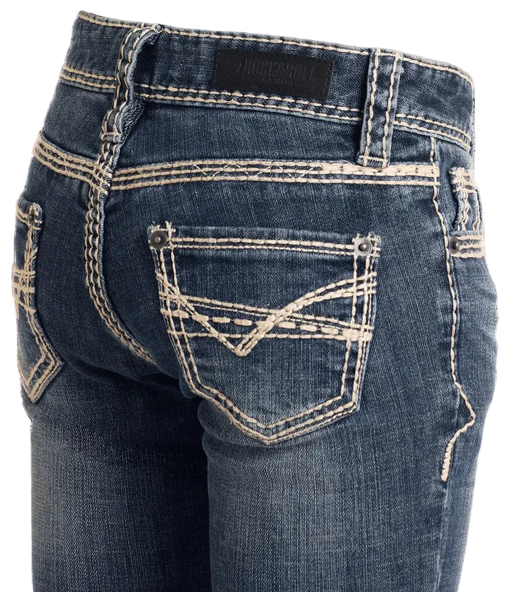 ROCK & ROLL DENIM GIRL'S HEAVY STITCH TROUSER JEAN
