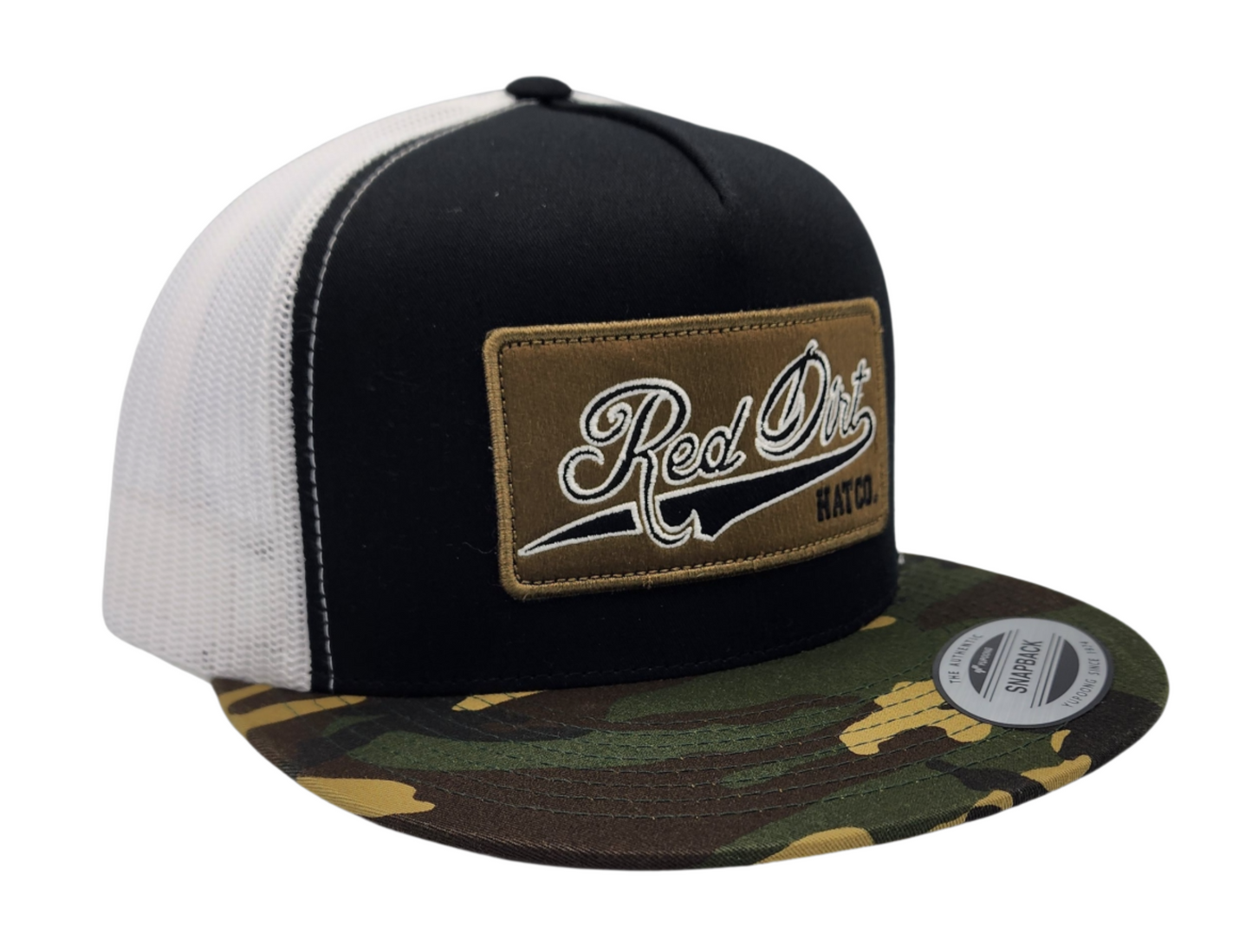 RED DIRT HAT CO CAMO GRAND SLAM in CAMO/BLACK/WHITE