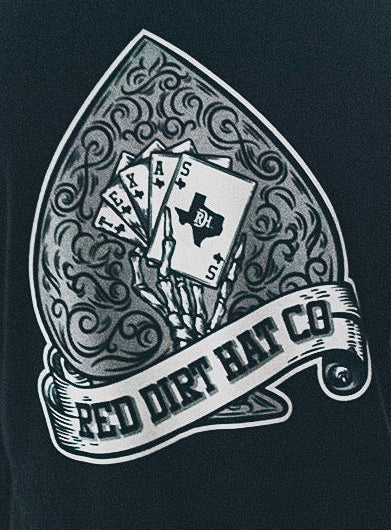 RED DIRT HAT CO HOLD 'EM HOODIE - BLACK