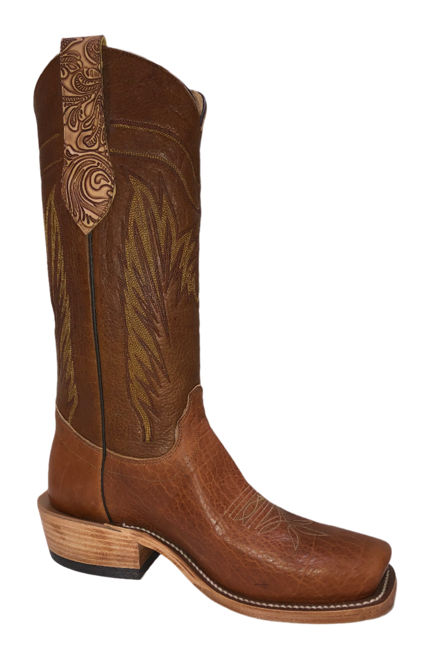 TAN NAVAJO BISON OLATHE MENS BOOT