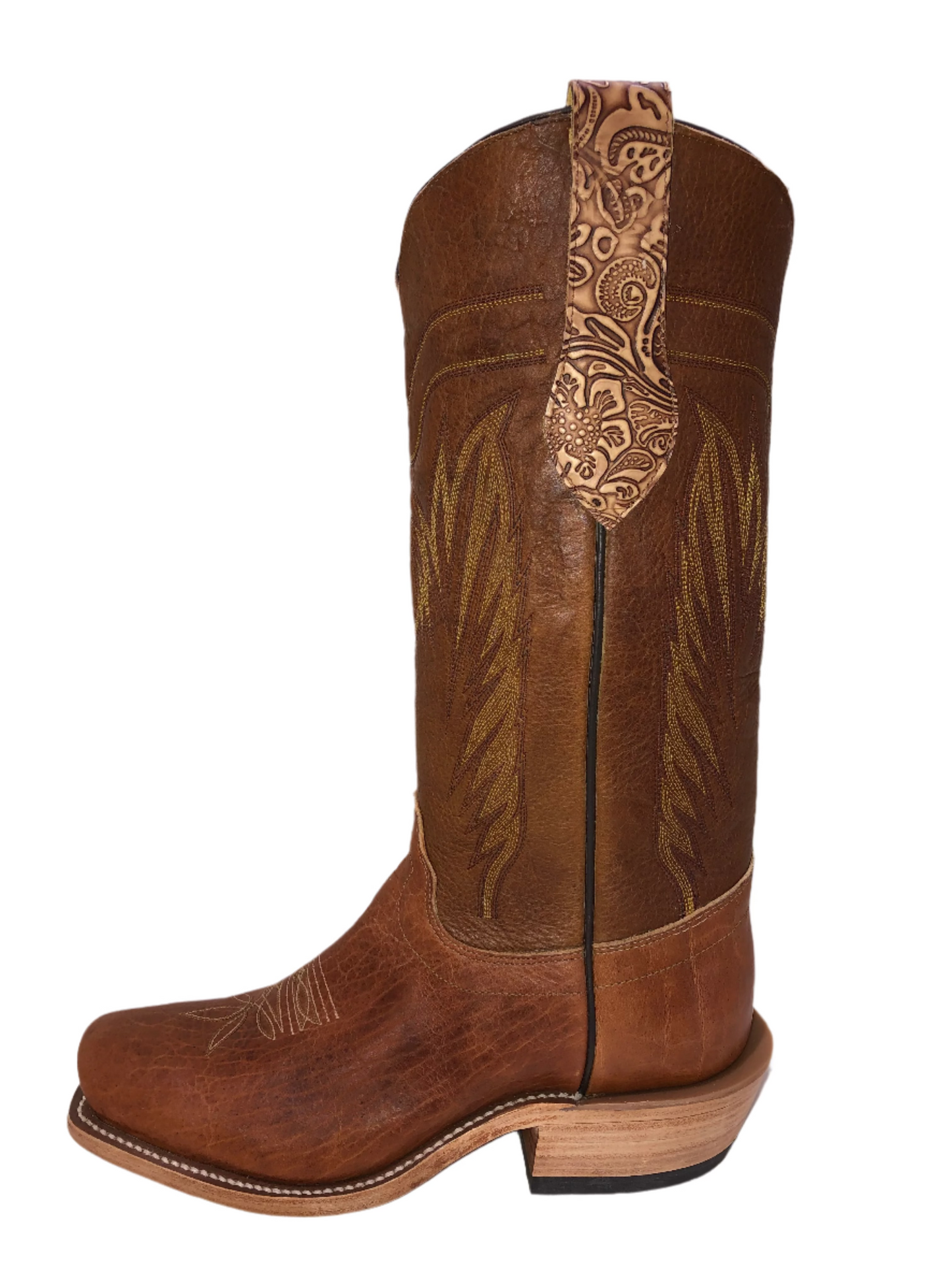 TAN NAVAJO BISON OLATHE MENS BOOT
