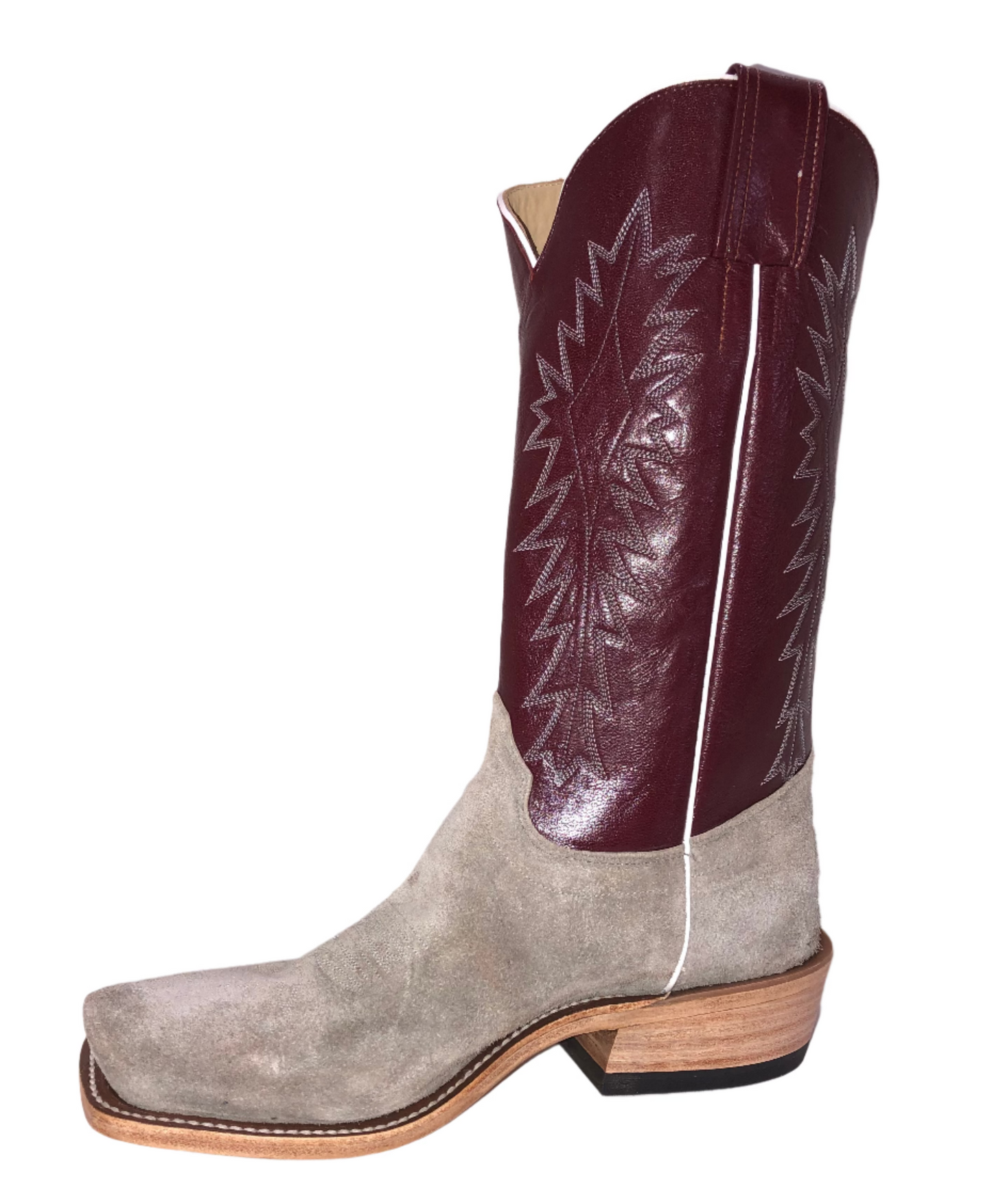 GREY WYOMING ROUGHOUT MENS OLATHE BOOT