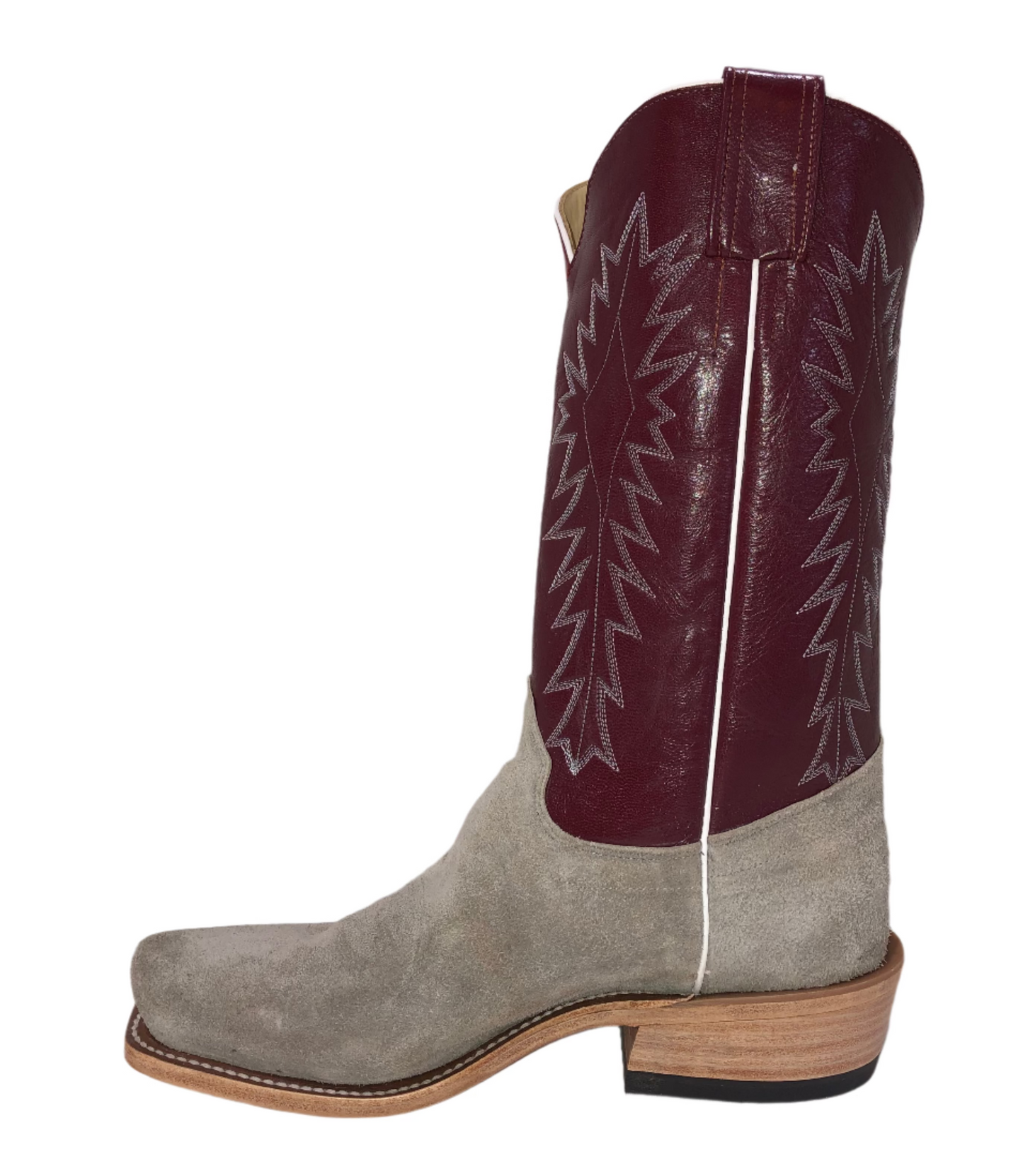 GREY WYOMING ROUGHOUT MENS OLATHE BOOT