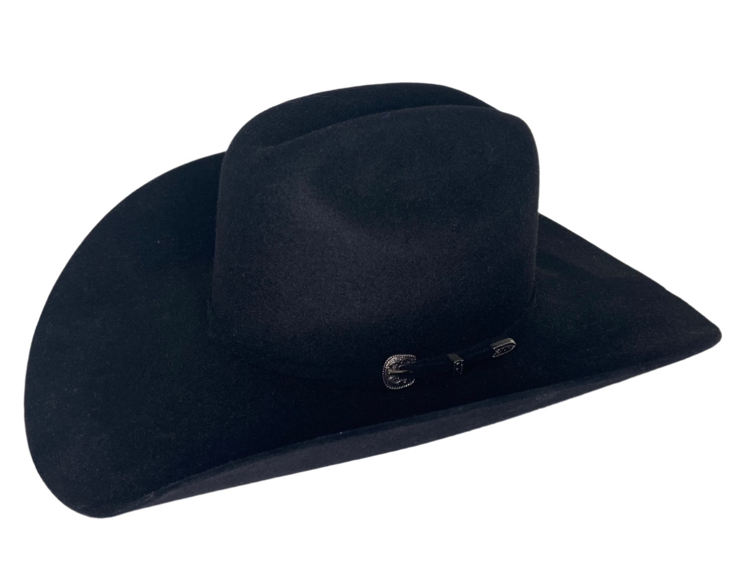 SERRATELLI 6X LATIGO BLACK FELT HAT