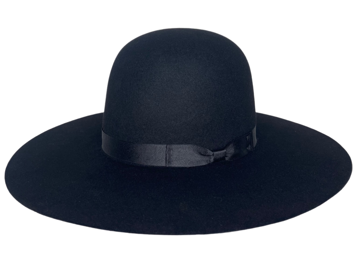 SERRATELLI 8X OPEN CROWN BLACK FELT HAT