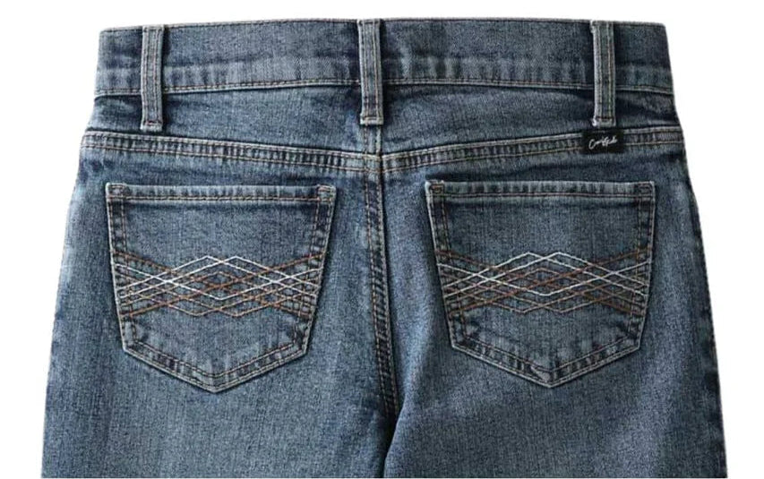 GIRL'S CRUEL GIRL LUCY SLIM MEDIUM STONEWASH BOOT CUT JEANS