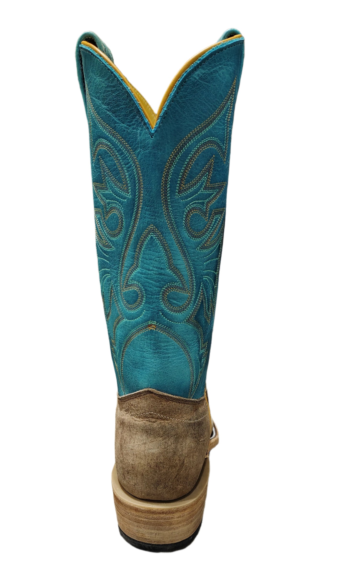OLATHE SAND ANGRY ELK BUTT/SEA FOAM TOP BOOT