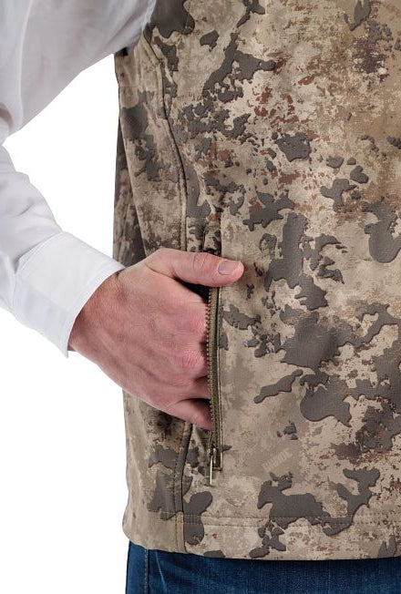JUSTIN MEN'S AUSTIN WEATHER RESISTING VEST in CAMO