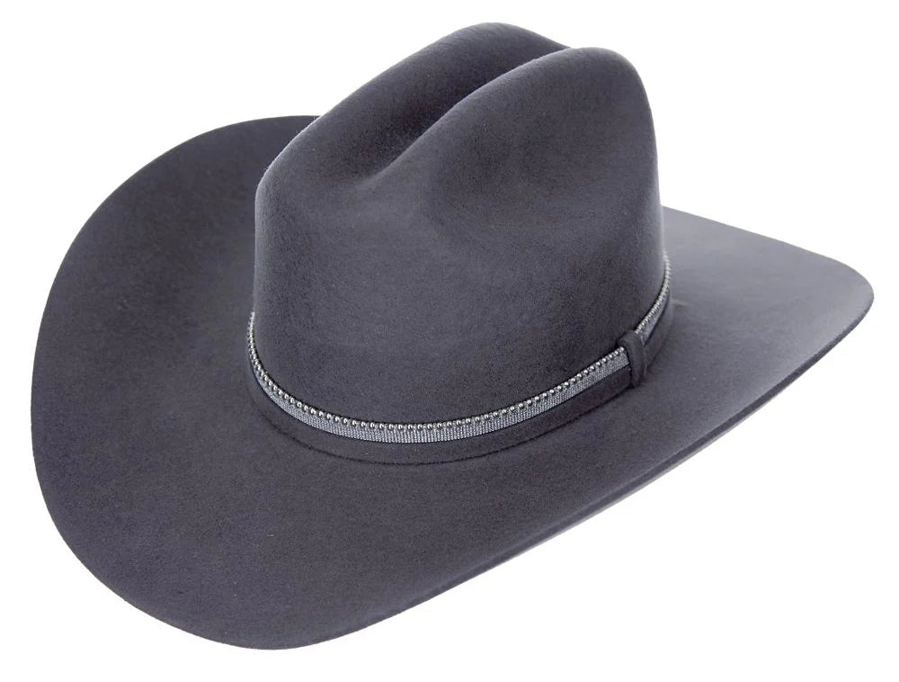 JUSTIN ROXANNE 2X PREMIUM WOOL HAT in SMOKE