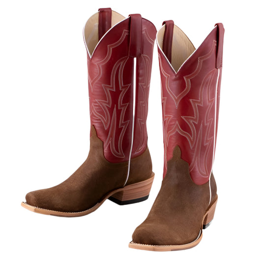 MACIE BEAN "WAXY COMMANDER" RED LADIES BOOTS