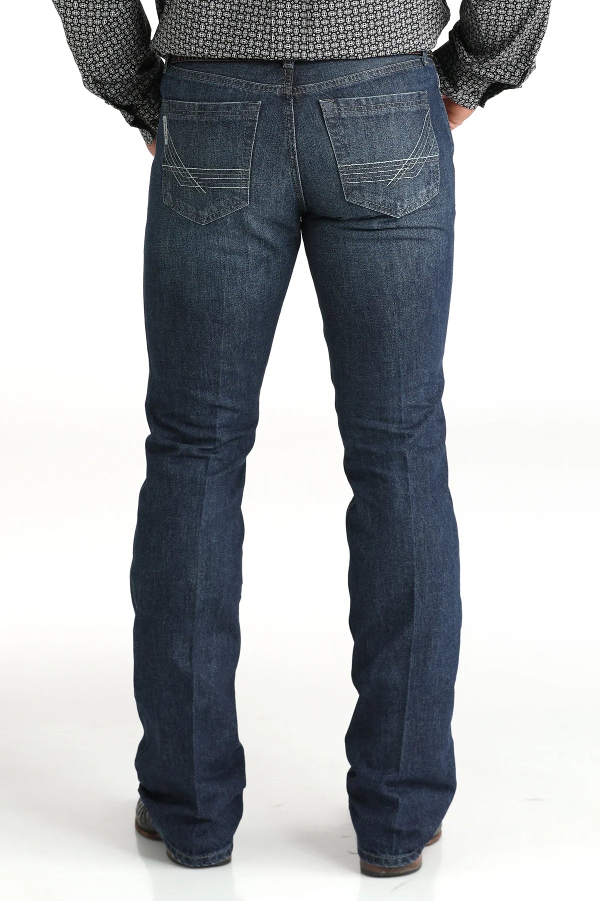 CINCH MEN'S SLIM FIT IAN BOOTCUT JEANS- DARK STONEWASH - OCT 25